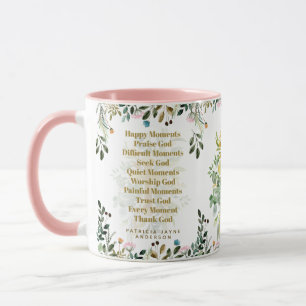 Happy moments Praise God Christian Quotes Bible    Mug