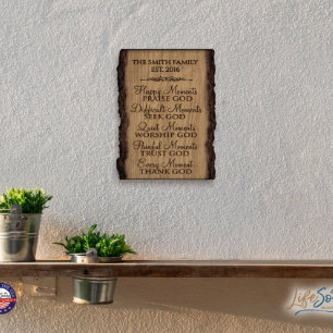 Happy Moments Praise God Romantic Wall Sign