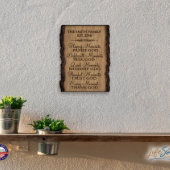 Happy Moments Praise God Rustic Bark Wall Sign (Lifestyle)