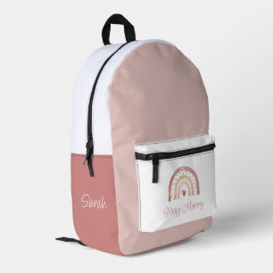 Happy Mommy Boho Rainbow Backpack