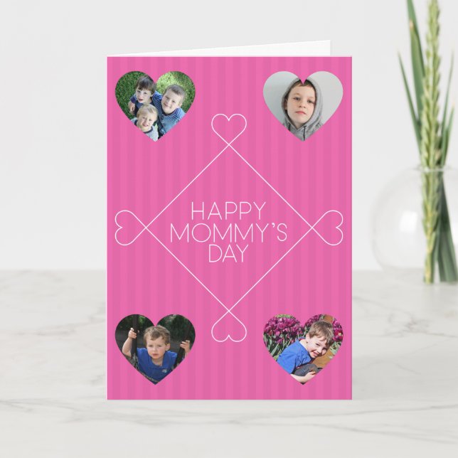 Happy Mommy's Day Mother's Day Multi Photo Card (Front)