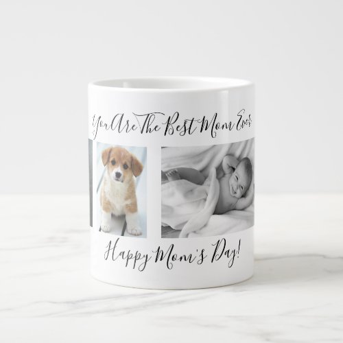 Happy Moms Day Photo Collage Giant Coffee Mug