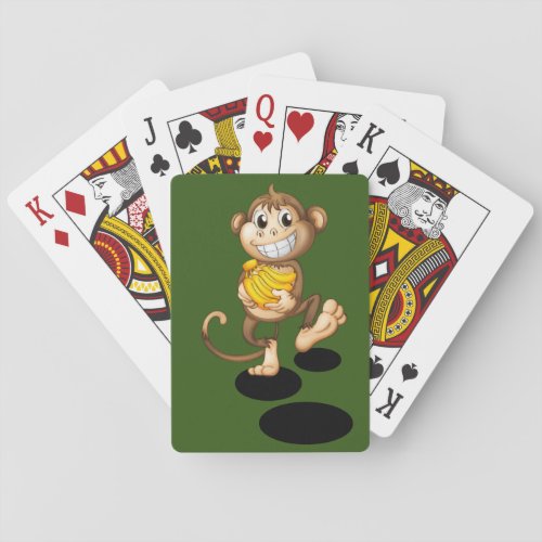 happy monkey Classic Playing Cards