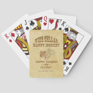 Happy Monkey Playing Cards! Poker Cards