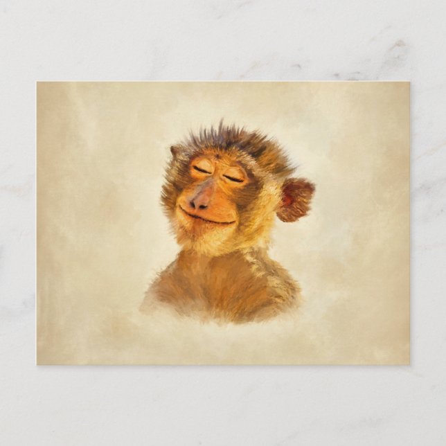 Happy Monkey Postcard (Front)