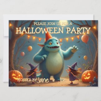 Happy Monster Halloween Party for Kids