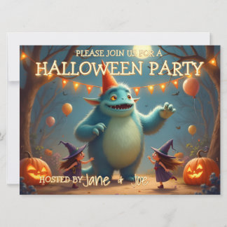 Happy Monster Halloween Party for Kids