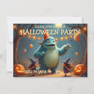 Happy Monster Halloween Party for Kids