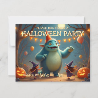 Happy Monster Halloween Party for Kids
