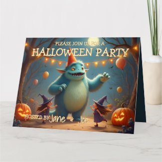 Happy Monster Halloween Party for Kids