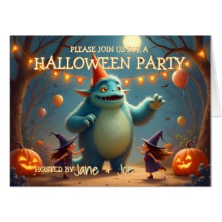Happy Monster Halloween Party for Kids