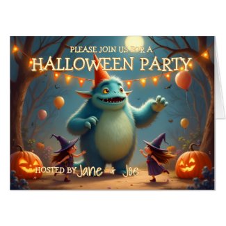 Happy Monster Halloween Party for Kids