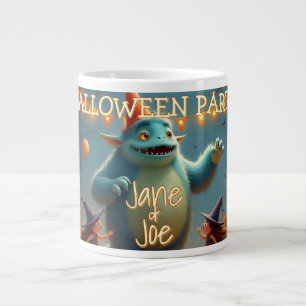 Happy Monster Halloween Party for Kids Giant Coffee Mug