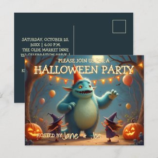 Happy Monster Halloween Party for Kids