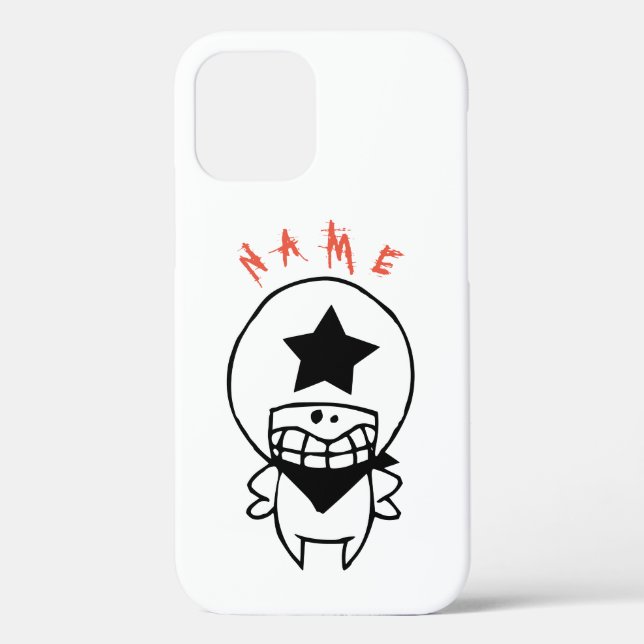 HAPPY MONSTER IPHONE 12 CASE DIY NAME Case-Mate (Back)