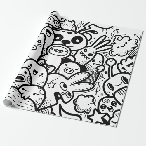 HAPPY MONSTER Wrapping Paper