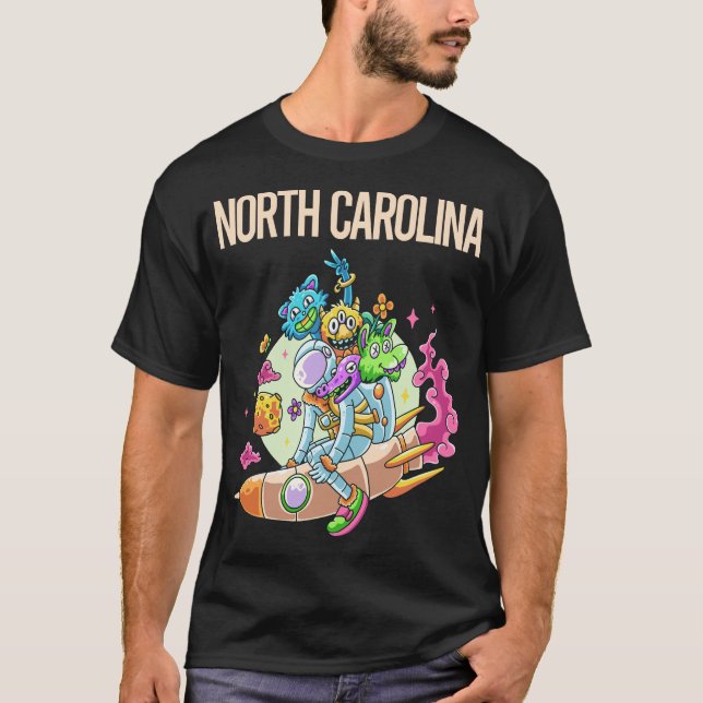Happy Monsters - North Carolina T-Shirt (Front)