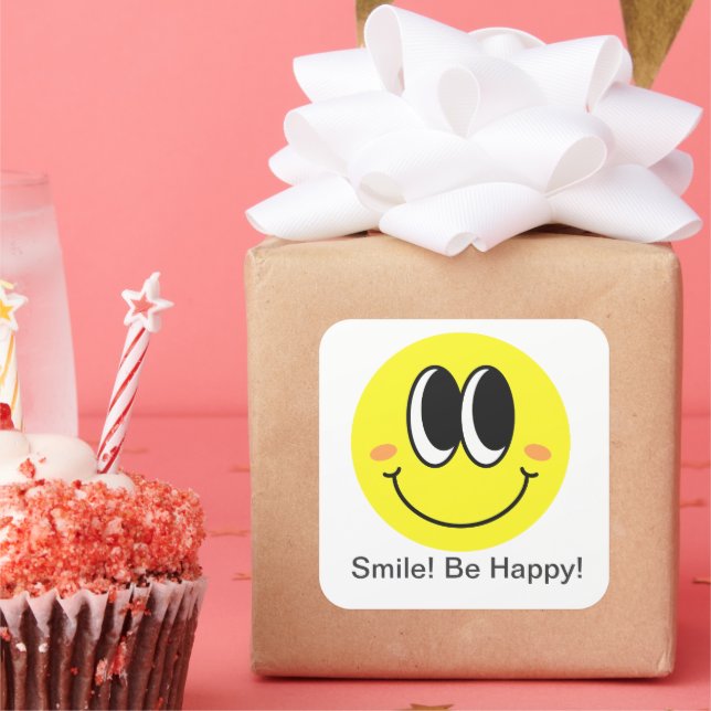 Happy Mood Smiley Sticker Pack 3”x3” (Party)