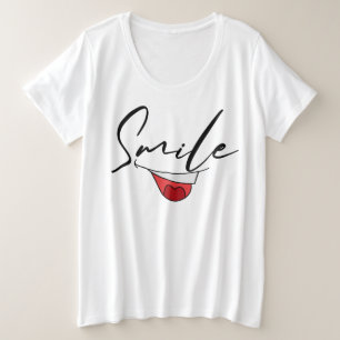 HAPPY MOOD SMILING MOOD. PLUS SIZE T-Shirt