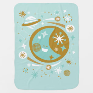Happy Moon Baby Blanket