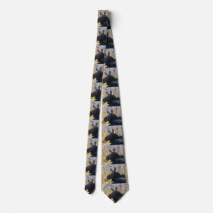 Happy Moose Neck Tie