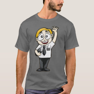 Happy Mormon Missionary Elder with Bible T-Shirt