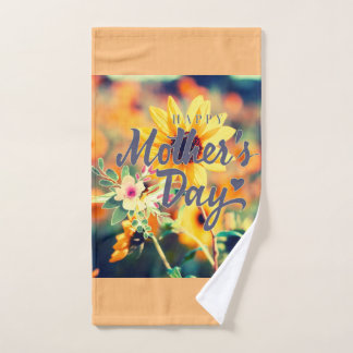 happy mother day hand towel 
