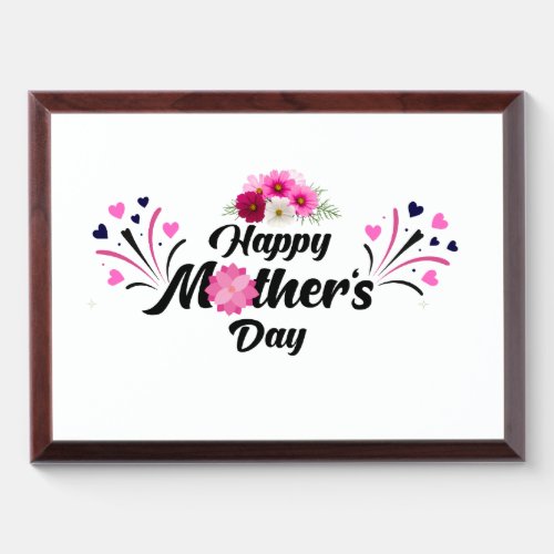 Happy Mother Day Modern Design Award Plaque
