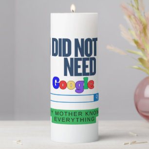 Happy mother day pillar candle