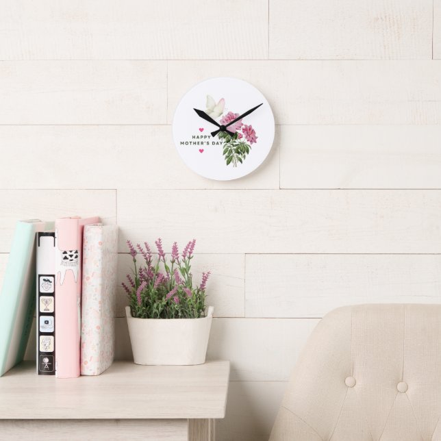 HAPPY MOTHER DAY SPECIAL GIFT ROUND CLOCK (Reading Room)