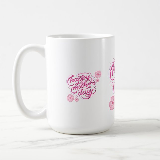 HAPPY MOTHER DAY TRENDY DESIGN COFFEE MUG (Left)