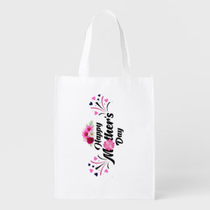 Happy Mother day unique modern design for gift Grocery Bag