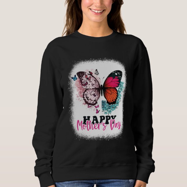 Happy Mother s Day 2023 Mothers Day Butterfly Mom  Sweatshirt (Front)