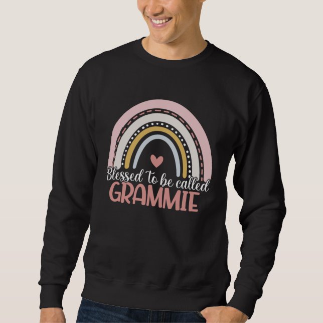 Happy Mother s Day Blessed To Be Called Grammie Ra Sweatshirt (Front)