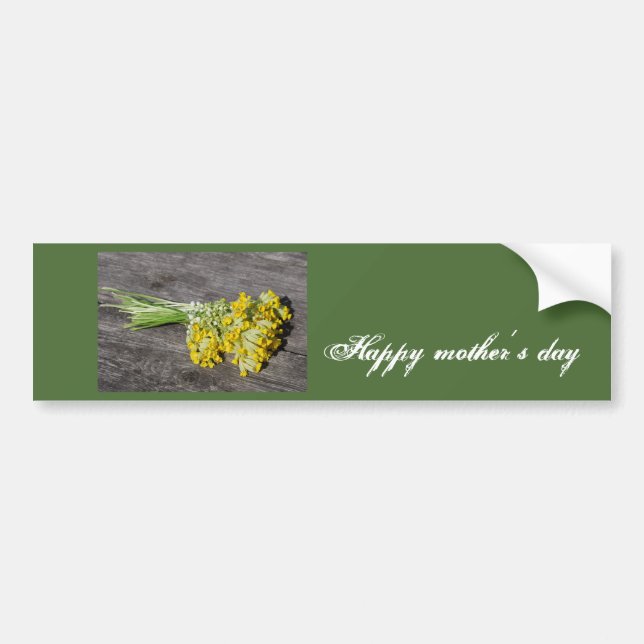 Happy mother´s day bumper sticker (Front)