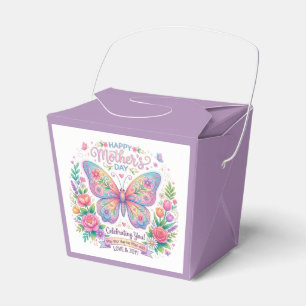 Happy Mother’s Day Butterfly Floral Design Favor Boxes