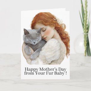 Happy Mother’s Day Cat Mom Kitty Card From Pet