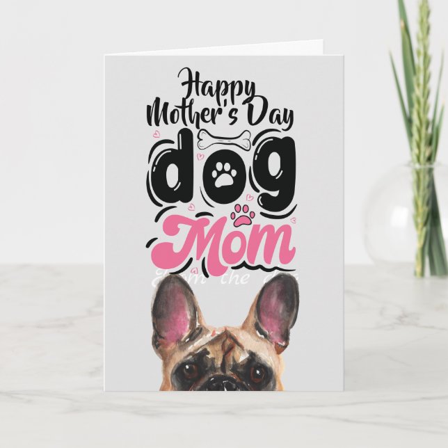 Happy mother’s day dog mom card (Front)