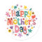 Happy Mother’s Day Floral Cool Stylish Lettering