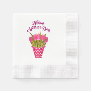 Happy Mother’s Day Floral Cool Stylish Napkins