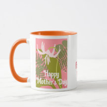 Happy Mother’s Day floral pink love mug