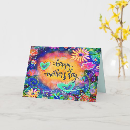Happy Mothers Day Floral Pretty Inspirivity Card