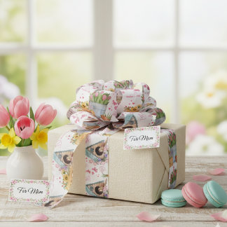 Happy Mother’s Day Floral Spring Garden Satin Ribbon