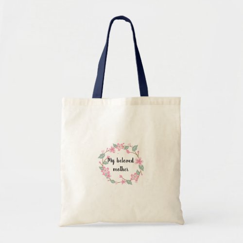 Happy Mother’s Day – Floral Wreath Greeting Design Tote Bag