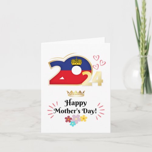 Happy Mothers Day Greeting Card Liechtenstein