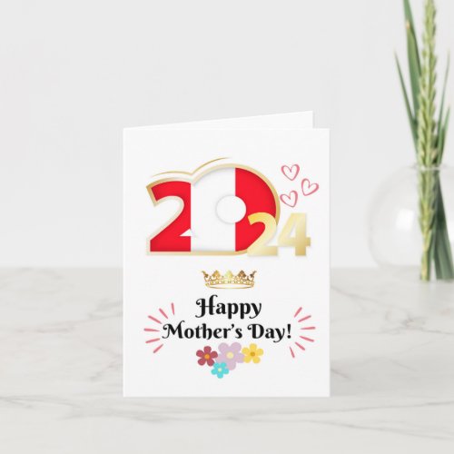 Happy Mothers Day Greeting Card Peru