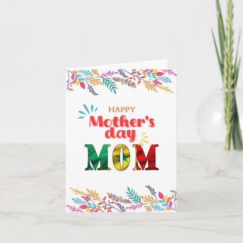 Happy Motherâs Day Greeting Card âœSenegal Momâ
