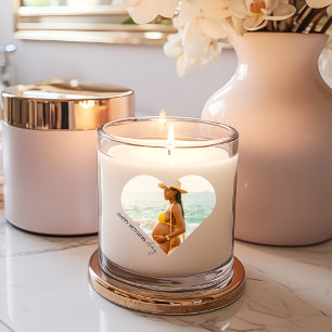 Happy Mother’s Day Heart Photo Scented Candle
