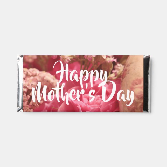 Happy Mother’s Day Heart Roses Hershey Bar Favors (Front)