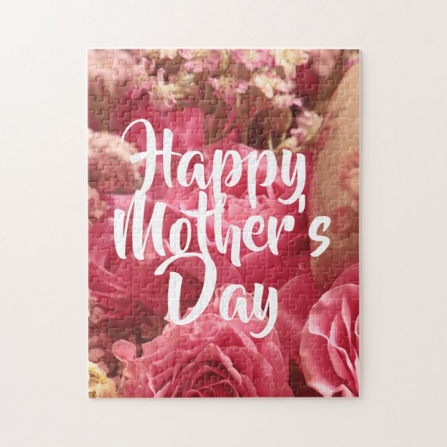 Happy Mother’s Day Heart Roses Jigsaw Puzzle (Vertical)